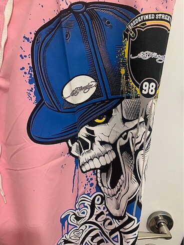 Ed Hardy 48 beden kuru kafa deniz şortu - Görsel 3