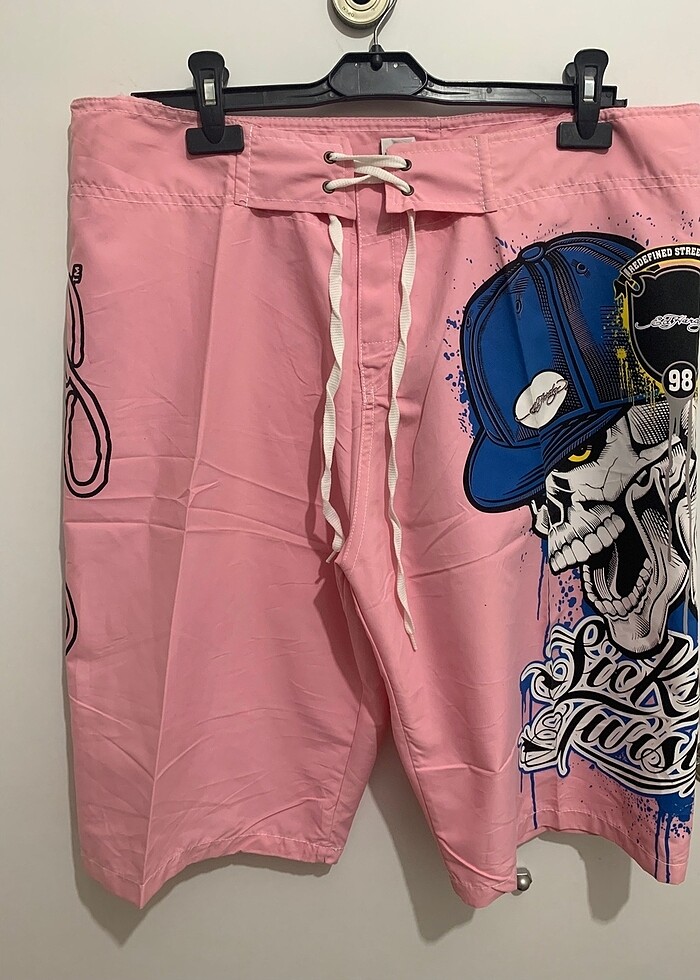 Ed Hardy 48 beden kuru kafa deniz şortu - Görsel 2