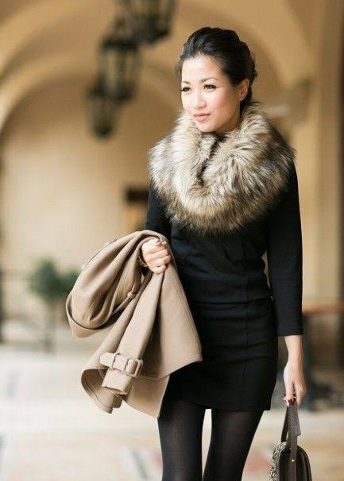 Kürk snood atkı - Görsel 2