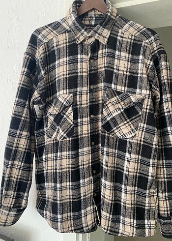 Düğmeli Ekose Kadın Gömlek - Görsel 4