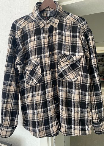 Düğmeli Ekose Kadın Gömlek - Görsel 2