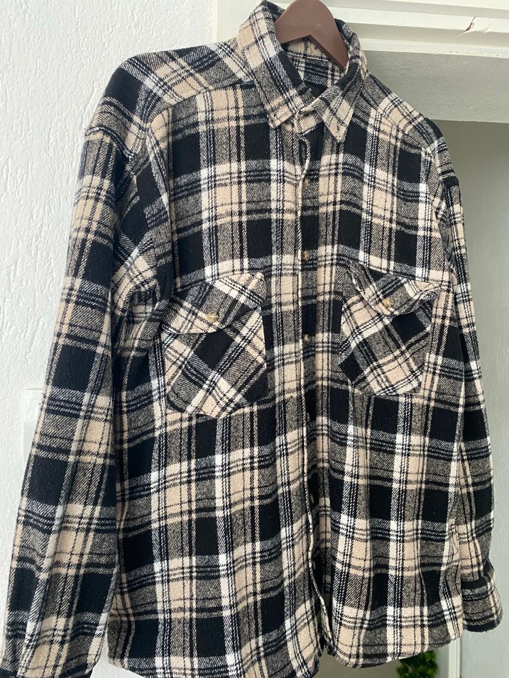 Düğmeli Ekose Kadın Gömlek - Görsel 5