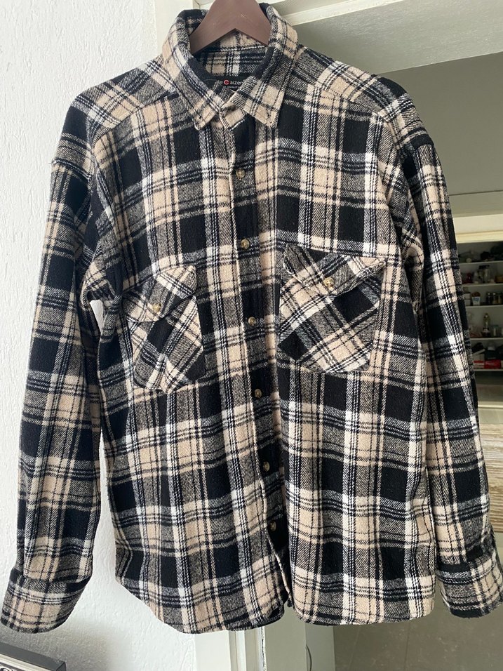 Düğmeli Ekose Kadın Gömlek - Görsel 2