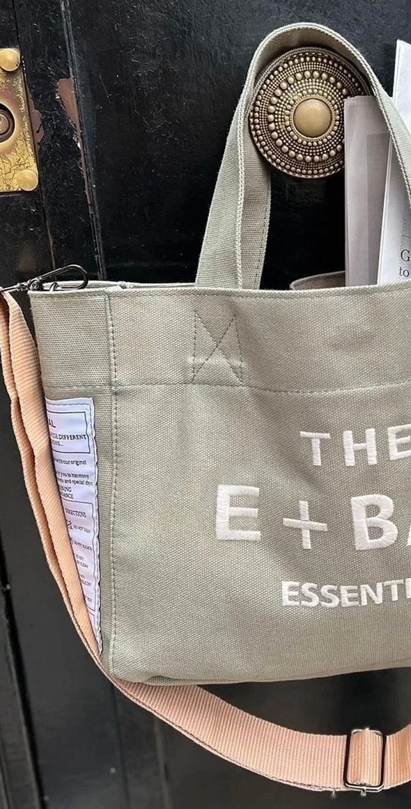 Gri Baskılı Günlük Kadın Omuz Çantası - Görsel 3