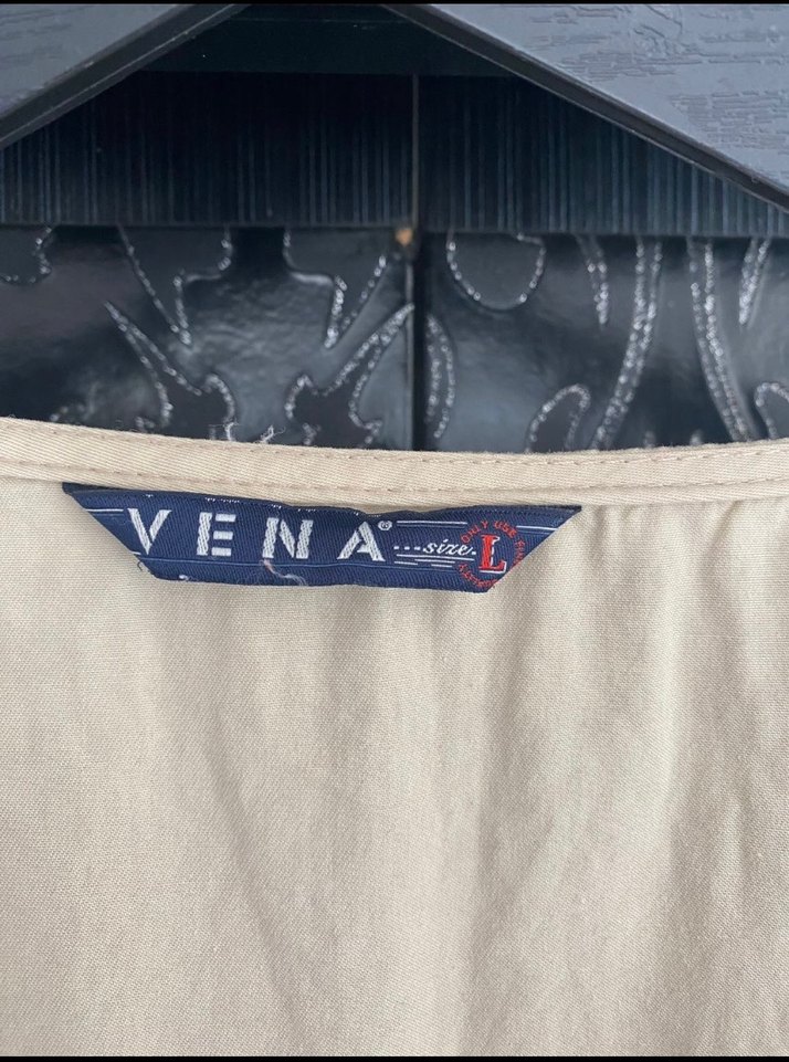 Bej Kısa Kollu Fermuarlı Midi Elbise - Görsel 3