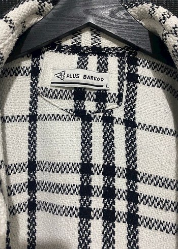 Ekose Desenli Gri Beyaz ünisex Gömlek - Görsel 2