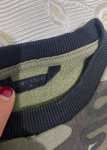 Erkek Kamuflaj Oversize Sweatshirt - Görsel 2