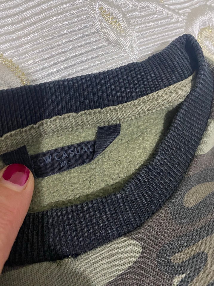 Erkek Kamuflaj Oversize Sweatshirt - Görsel 2