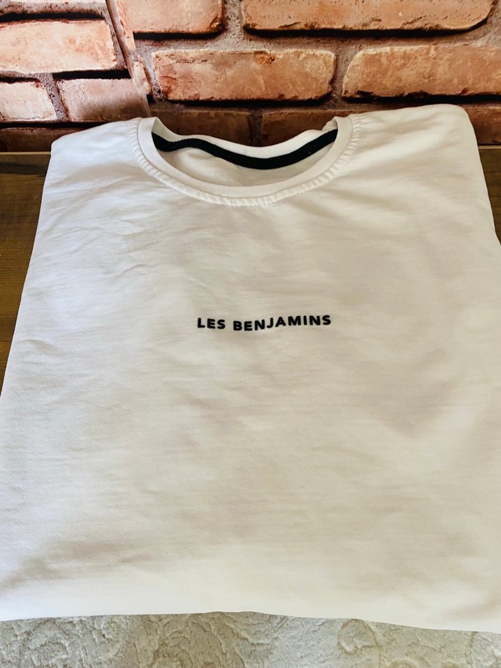 Ünisex Beyaz Pamuklu Uzun Kollu Oversize Sweatshirt - Görsel 2