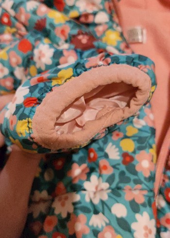 Çiçek Desenli Pembe Bebek Çantası - Görsel 3