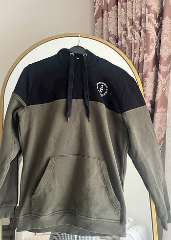 Erkek Gri Renkli Fermuarlı Sweatshirt - Görsel 8