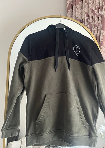 Erkek Gri Renkli Fermuarlı Sweatshirt - Görsel 2