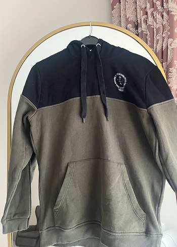 Erkek Gri Renkli Fermuarlı Sweatshirt - Görsel 3