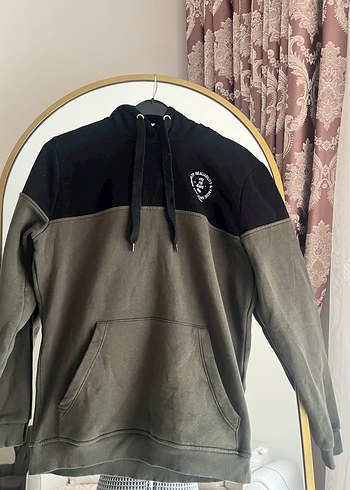 Erkek Gri Renkli Fermuarlı Sweatshirt - Görsel 9