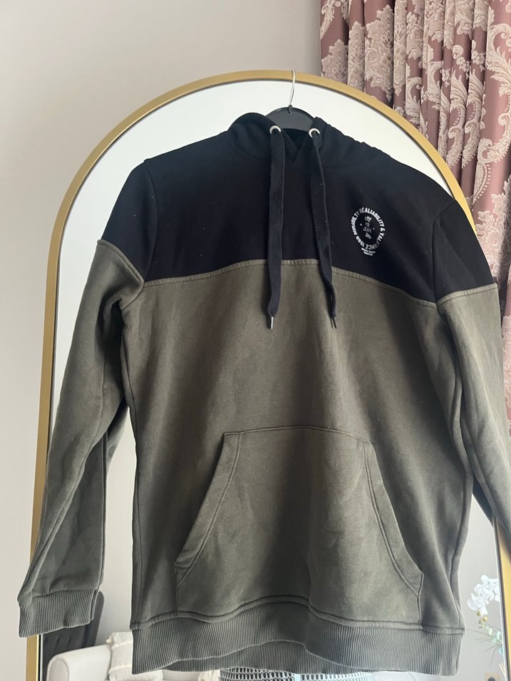 Erkek Gri Renkli Fermuarlı Sweatshirt - Görsel 2