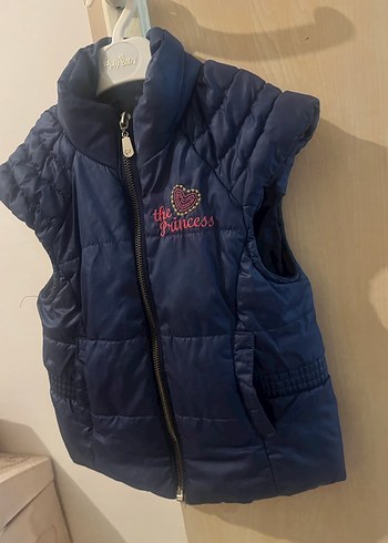 Kız Çocuk Lacivert Fermuarlı Yelek - Görsel 15