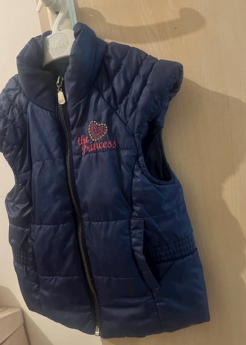 Kız Çocuk Lacivert Fermuarlı Yelek - Görsel 11