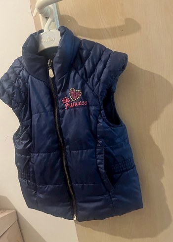 Kız Çocuk Lacivert Fermuarlı Yelek - Görsel 8