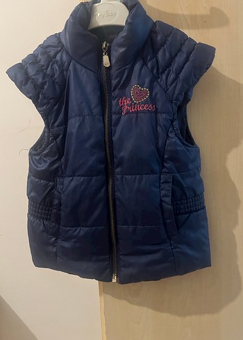 Kız Çocuk Lacivert Fermuarlı Yelek - Görsel 6