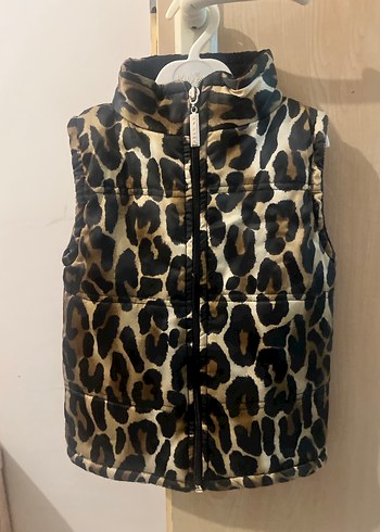 Kürk Detaylı Leopar Desenli bebek Şişme Yelek - Görsel 10