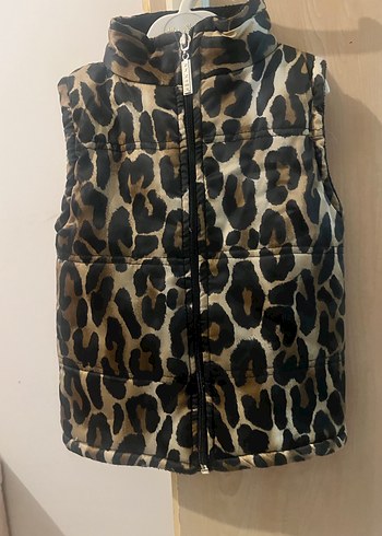 Kürk Detaylı Leopar Desenli bebek Şişme Yelek - Görsel 11