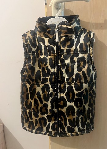 Kürk Detaylı Leopar Desenli bebek Şişme Yelek - Görsel 5