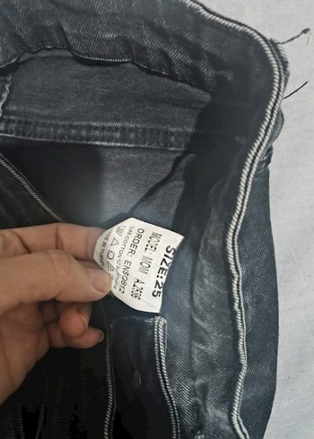 26 Beden Gri Kadın Kot Jean Pantolon - Regular Fit