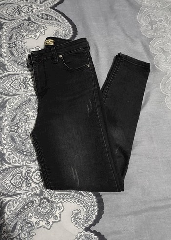 Diğer Kadın Siyah Regular Fit Denim Pantolon