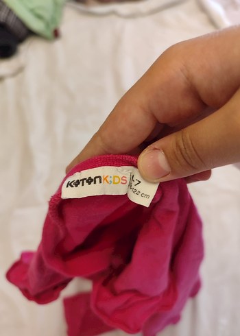 Renkli Desenli Pembe Çocuk üst - Görsel 4