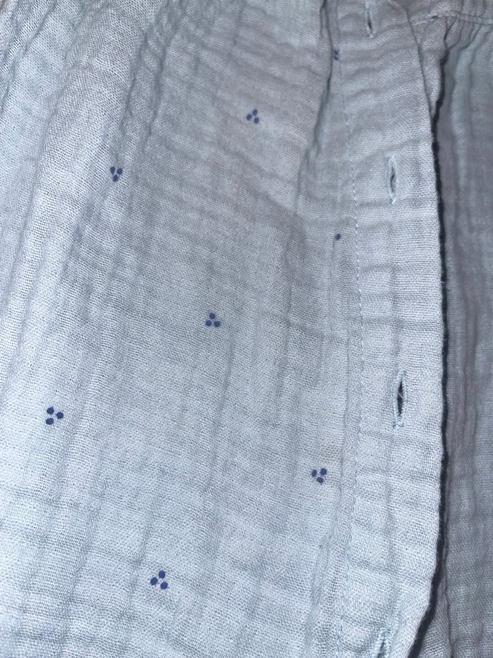 Mavi Kısa Kollu Bebek Tulum - Görsel 2