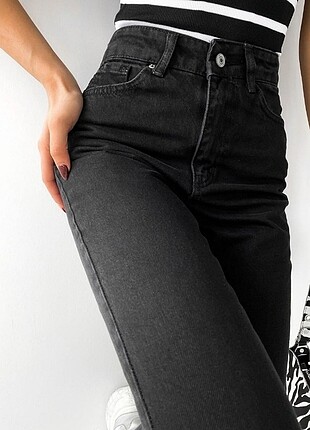 Mavi Jeans MAVİ füme sade mom jean