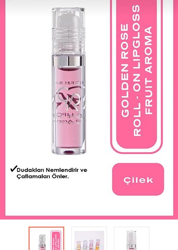 Golden Rose Çilekli Lip Gloss - Görsel 3