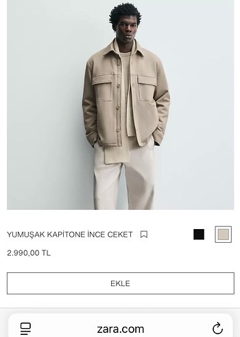 Orijinal Zara Erkek Ceket - Görsel 7