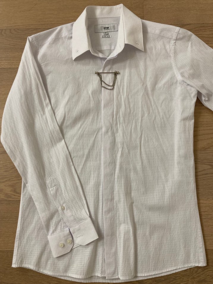Efor Yaka İğneli Erkek gömlek - Görsel 5