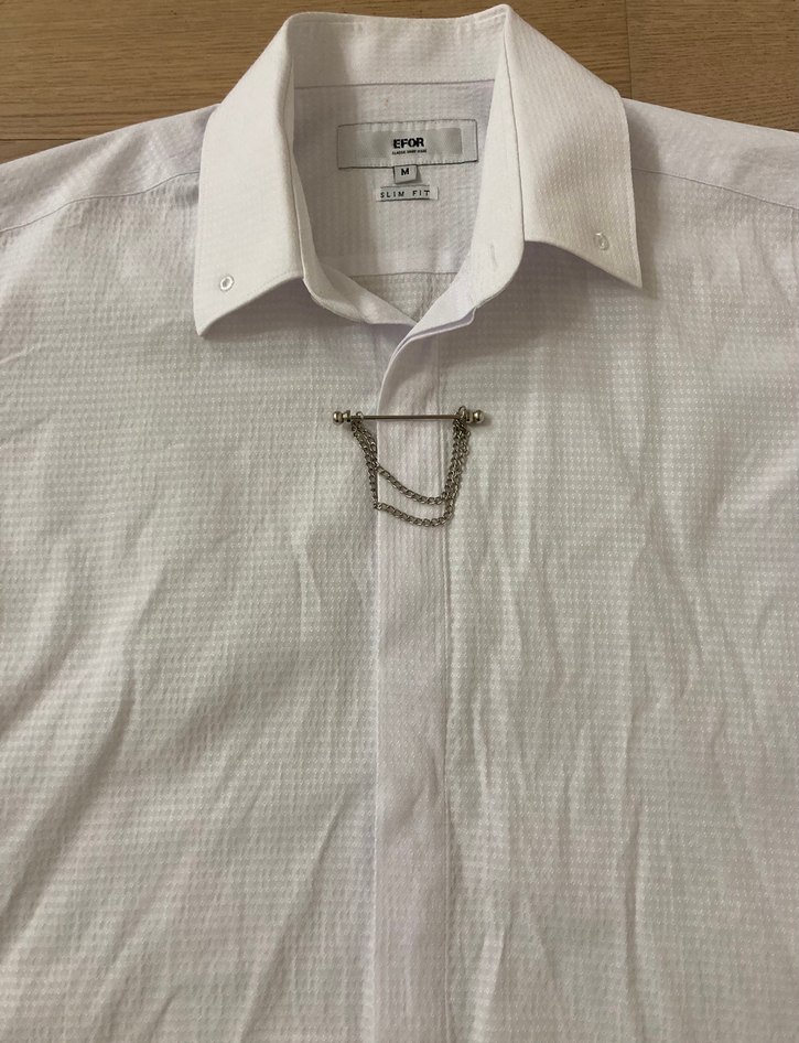 Efor Yaka İğneli Erkek gömlek - Görsel 3