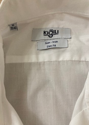 Kiğılı non ıron beyaz gömlek - Görsel 2