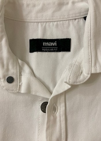 Mavi jeans kot ceket gömlek - Görsel 3