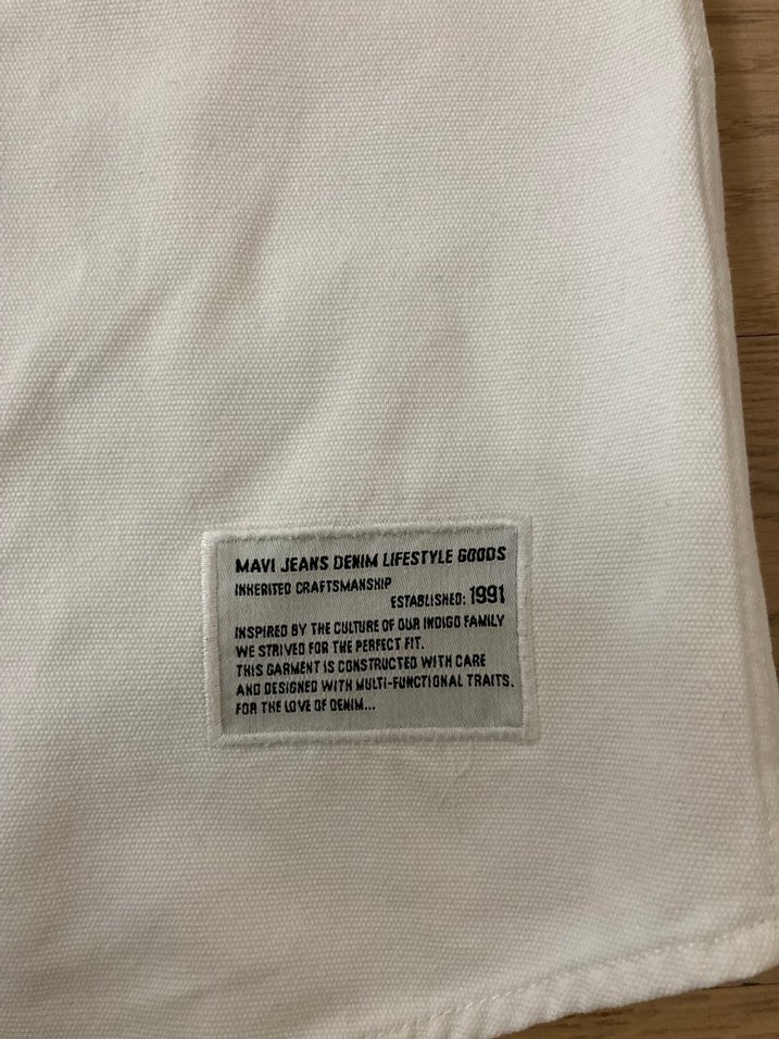 Mavi jeans kot ceket gömlek - Görsel 5