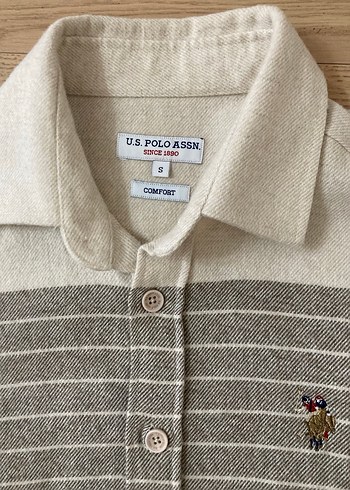 Orijinal US polo yünlü erkek gömlek - Görsel 3
