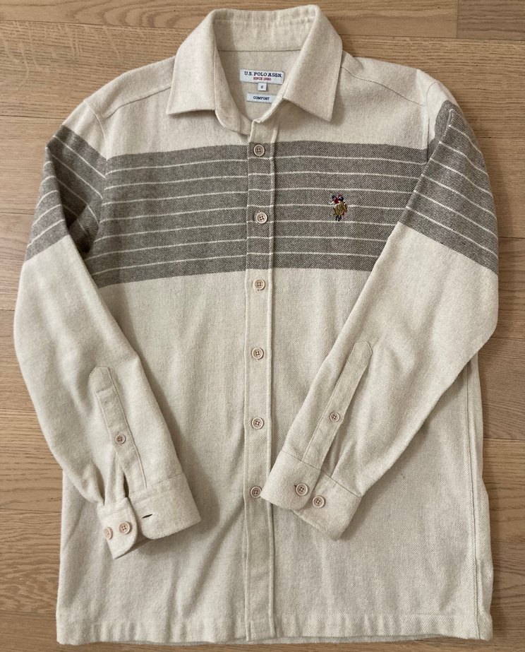 Orijinal US polo yünlü erkek gömlek - Görsel 2