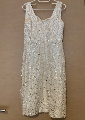 Boncuk taş ve pul işlemeli Söz Nişan Elbisesi - Görsel 4