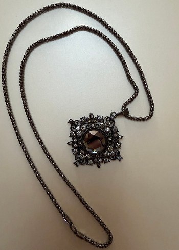 Accessorize Zincirli Gumus Renk Kolye