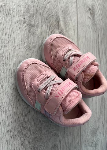 21 Beden Pembe Kız Çocuk Spor Ayakkabı Velcro