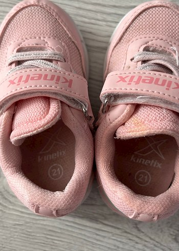 21 Beden pembe Renk Pembe Kız Çocuk Spor Ayakkabı Velcro