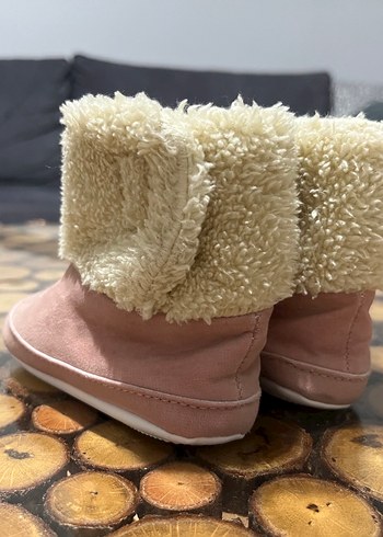 Pembe Kız Bebek Kürklü Bot