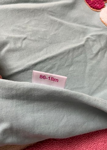Gri Nakışlı Uzun Kollu Bebek Kız Takımı - Görsel 2