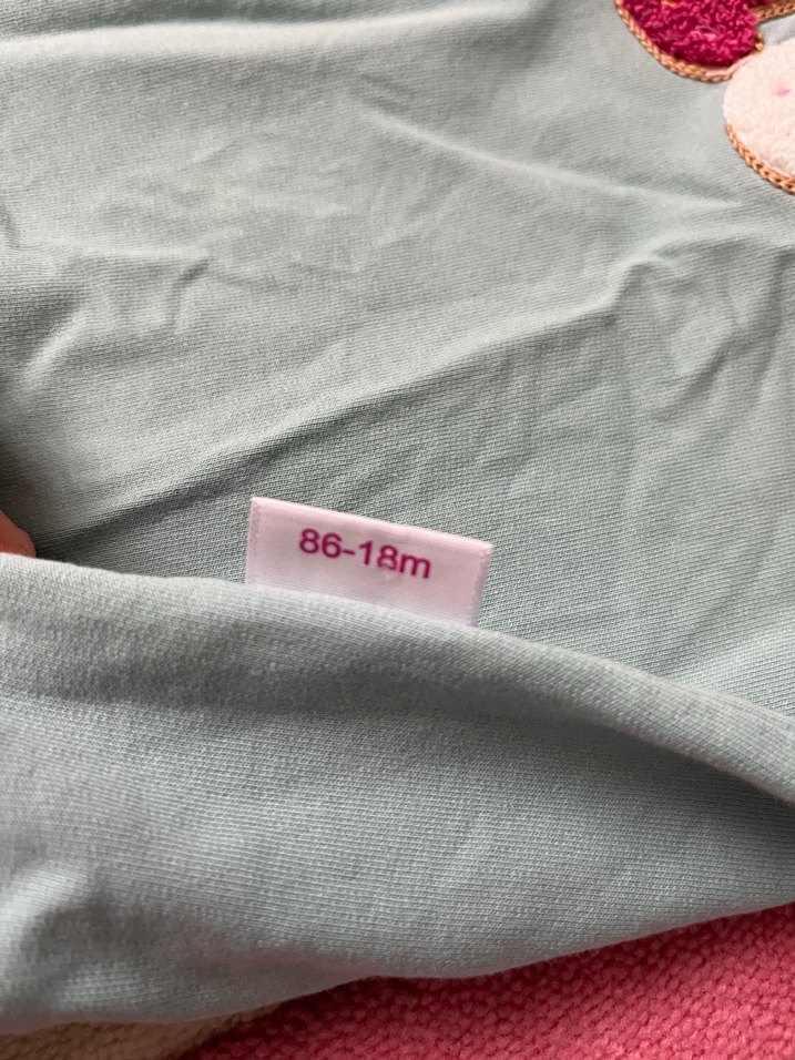 Gri Nakışlı Uzun Kollu Bebek Kız Takımı - Görsel 2