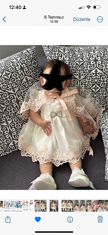 Kız bebek Mevlüt kıyafeti
