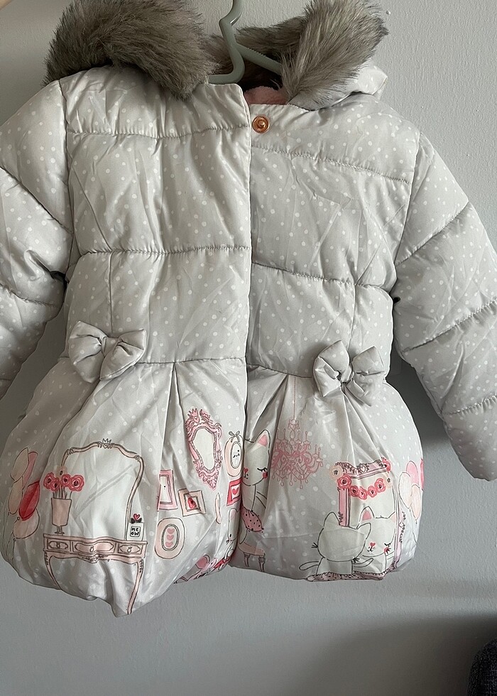 1 yaş kız bebek mont - Görsel 3