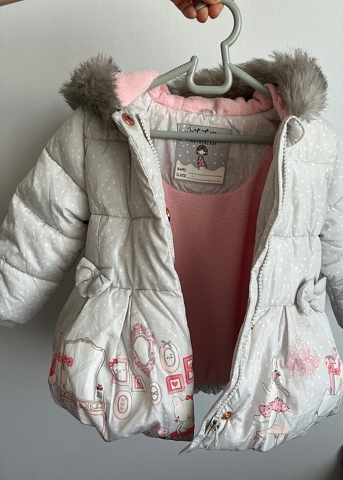 1 yaş kız bebek mont - Görsel 5